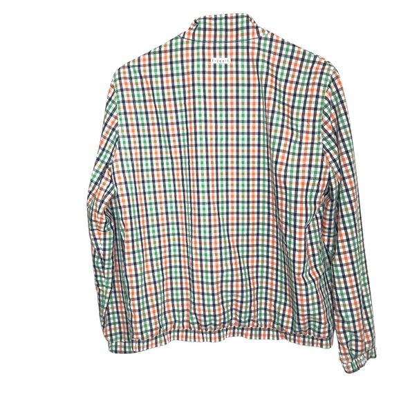 Multicolor Checkered Half-Zip Windbreaker Jacket--Lightweight, Mesh Lined - Picture 3 of 14